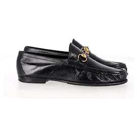 Gucci-gucci 1953 Horsebit Loafers in Black Leather-Black