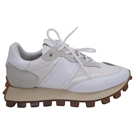 Tod's-Tod's 1T Platform Sneakers in White Leather-White