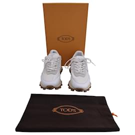 Tod's-TOD'S 1Sneakers T Platform in Pelle Bianca-Bianco