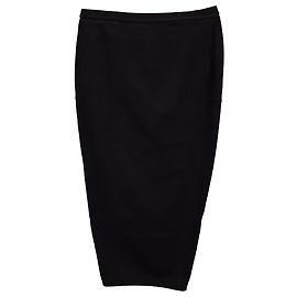 Rick Owens Tecuatl Rock aus schwarzer Viskose Schwarz