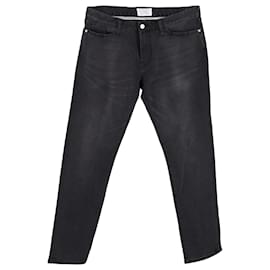 Givenchy-Givenchy Straight-Leg Denim Jeans in Black Cotton-Black