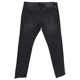 Givenchy-Givenchy Straight-Leg Denim Jeans in Black Cotton-Black