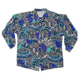 Blusa Paisley Escada anni Ottanta Multicolore