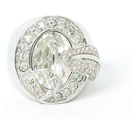 Christian Dior Ring D TDD50 Silver Color Fancy Diamonds US5.75 Silvery