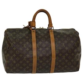 Louis Vuitton-Louis Vuitton-Monogramm Keepall 45 Boston Bag M.41428 LV Auth 69031-Monogramm