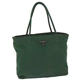 Prada-PRADA Hand Bag Nylon Green Auth bs13153-Green