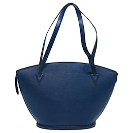 Louis Vuitton-LOUIS VUITTON Bolso de hombro de compras Epi Saint Jacques Azul M52275 autenticación 69569-Azul