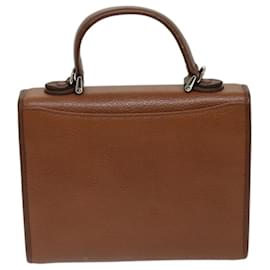 Autre Marque-Burberrys Hand Bag Leather 2way Brown Auth ep3762-Brown