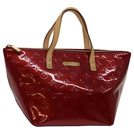 Louis Vuitton-LOUIS VUITTON Monogram Vernis Belvee PM Hand Bag Pomme D'amour M93583 auth 69557-Other