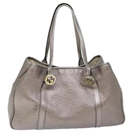 Gucci-GUCCI GG Canvas Guccissima Tote Bag Gold Pink 232957 auth 69342-Pink,Golden