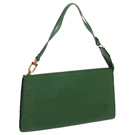 Louis Vuitton-LOUIS VUITTON Epi Pochette Accessori Pouch Vintage Verde M52984 au b12691-Verde