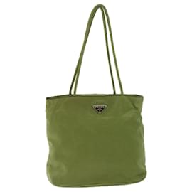 Prada-PRADA Tote Bag Nylon Green Auth yb534-Green