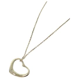 Autre Marque-Tiffany&Co. Heart Necklace metal Silver Auth am6012-Silvery