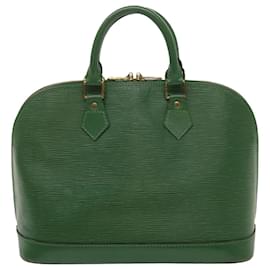 Louis Vuitton-LOUIS VUITTON Epi Alma Hand Bag Borneo Green M52144 LV Auth 69012-Other