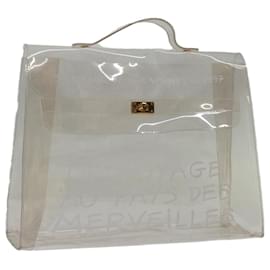 Hermès-Bolsa de mão HERMES Vinil Kelly transparente vinil transparente 69326-Outro