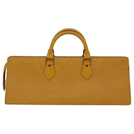 Louis Vuitton-LOUIS VUITTON Epi Sac Triangle Hand Bag Yellow M52099 LV Auth 68641-Yellow