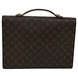 Louis Vuitton-LOUIS VUITTON Monogram Porte Documents Bandouliere Bag M53338 LV Auth 68948-Monogram