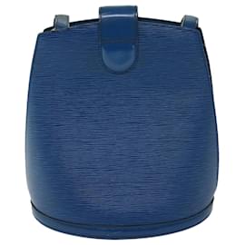 Louis Vuitton-LOUIS VUITTON Epi Cluny Shoulder Bag Blue M52255 LV Auth 69099-Blue