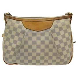 Louis Vuitton-LOUIS VUITTON Damier Azur Siracusa PM Shoulder Bag N41113 LV Auth bs12674-Other