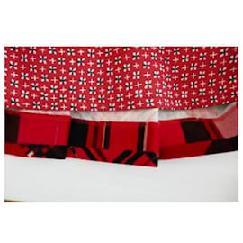 Kenzo-Falda midi de terciopelo Kenzo-Negro,Rosa,Roja