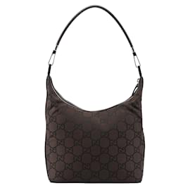 Gucci-GUCCI Shoulder bags Cotton Brown Jackie-Brown
