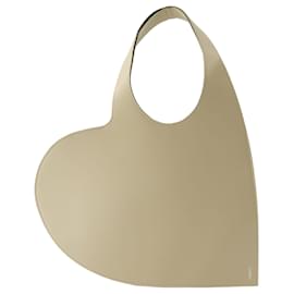 Coperni-Heart Shopper Bag - Coperni - Leather - Beige-Brown,Beige