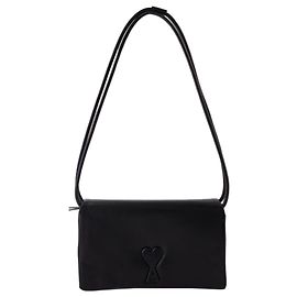 Voulez Vous Shoulder Bag - AMI Paris - Leather - Black Black