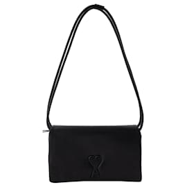 Ami-Voulez Vous Shoulder Bag - AMI Paris - Leather - Black-Black
