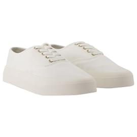 Autre Marque-Lace Up Sneakers - Maison Kitsune - Cotton - White-White