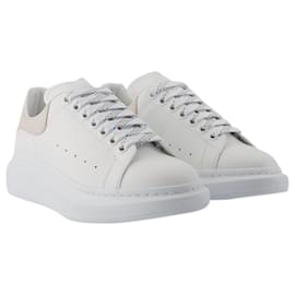 Alexander Mcqueen-Sneakers Oversize - Alexander Mcqueen - Pelle - Bianco/beige-Bianco
