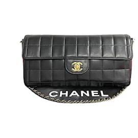Chanel-Bolsa CC Chocolate Bar East West Flap-Outro