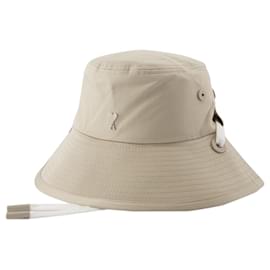 Ami-Adc Bucket Hat - AMI Paris - Baumwolle - Hellbeige-Braun