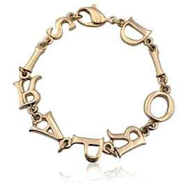 Christian Dior-bracelet lettre vintage or épeler Dior Paris-Doré