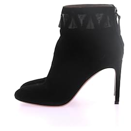 Alaïa-ALAIA  Ankle boots T.eu 37.5 Suede-Black