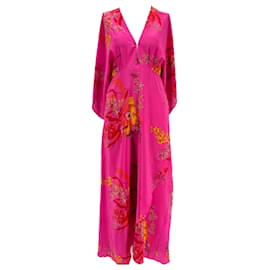 Autre Marque-JALINE RESORT Kleider T.Internationale M Seide-Pink