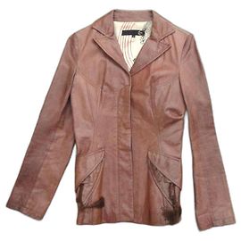 Just Cavalli leather jacket size XS Light brown