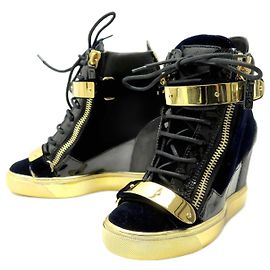 NUOVE SCARPE CON ZEPPA GIUSEPPE ZANOTTI COBY 35 sneaker con zeppa Nero