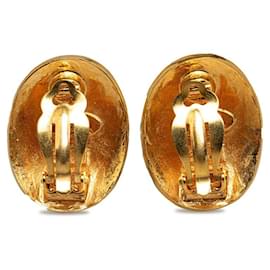 Chanel-CC Oval Clip On Earrings-Other