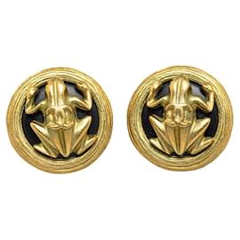 Chanel-CC Frog Clip On Earrings-Other
