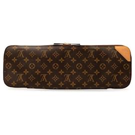 Louis Vuitton-Louis Vuitton PVC Leather Etui 5 Cravat Tie Case M47535 in Great Condition-Brown