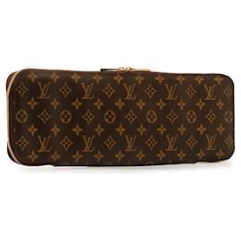 Louis Vuitton-Louis Vuitton PVC Leather Etui 5 Cravat Tie Case M47535 in Great Condition-Brown