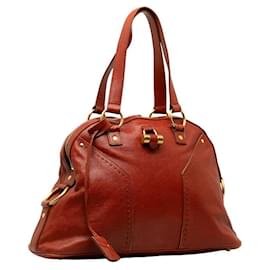 Yves Saint Laurent-Muse Leather Handbag 156464-Other