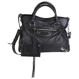 Balenciaga-black City bag-Black