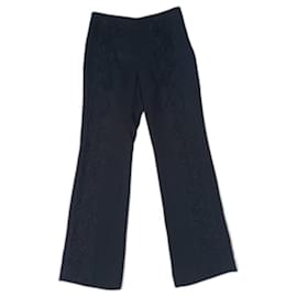 Armani-Pantalones de encaje negros vintage de Armani-Negro