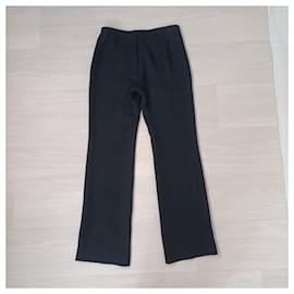 Armani-Lace black trousers Armani vintage-Black