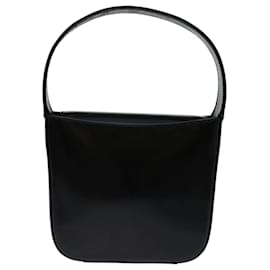 Gucci-GUCCI Interlocking Hand Bag Patent leather Black 007 2023 0249 Auth ti1576-Black
