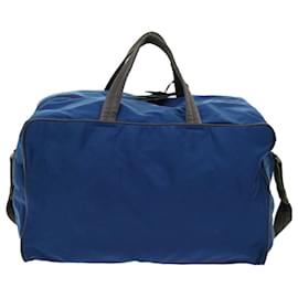 Prada-PRADA Sports Boston Tasche aus Nylon 2Weg Blau Auth 69360-Blau