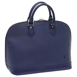 Louis Vuitton-LOUIS VUITTON Epi Alma Hand Bag Blue Myrtille M5214G LV Auth 69014-Blue,Other