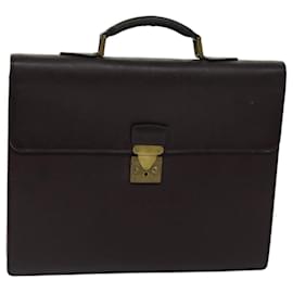 Louis Vuitton-LOUIS VUITTON Taiga Tovagliolo Moskova Business Bag Acajou M30036 LV Auth th4747-Altro