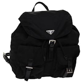 Prada-PRADA Backpack Nylon Black Auth tb1068-Black